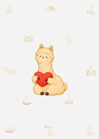 絵本のアルパカ 着せかえ|グレーのメイン画像