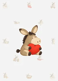 絵本のロバ 着せかえ|グレーのメイン画像