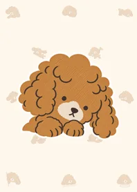 まるい子犬トイプーの着せかえのメイン画像