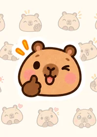 にっこりカピバラ きせかえのメイン画像