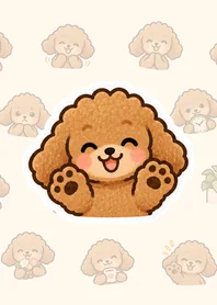ふわもこトイプードル きせかえのメイン画像