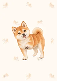 水彩の豆柴 やさしい着せかえのメイン画像