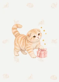 水彩スコティッシュの着せかえ・灰色のメイン画像
