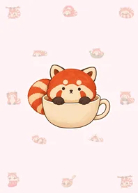 絵本のレッサーパンダ 着せかえ|ピンクのメイン画像