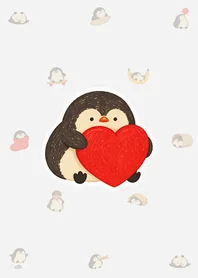 絵本のペンギン 着せかえ|グレーのメイン画像