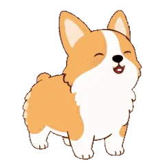 動く！うちのコーギー 文字なしのメイン画像