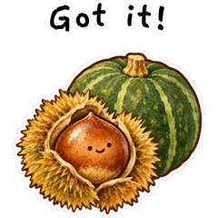 Autumn Food Worldwide Watercolorのメイン画像
