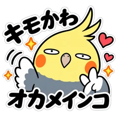半目で返す キモかわオカメインコ40のメイン画像