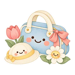 大人かわいい園の保護者連絡スタンプのメイン画像