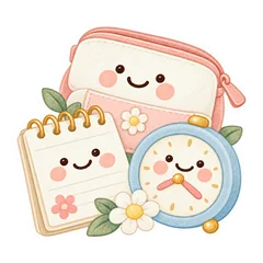 大人かわいい看護師の仕事スタンプのメイン画像