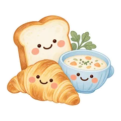 大人かわいいパン作り仲間スタンプのメイン画像