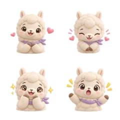 おっとりアルパカの表情のメイン画像